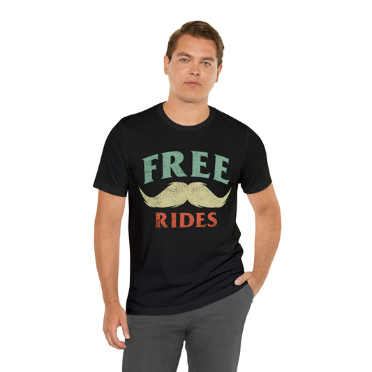 VT Free mustache rides Unisex Jersey Short Sleeve Tee