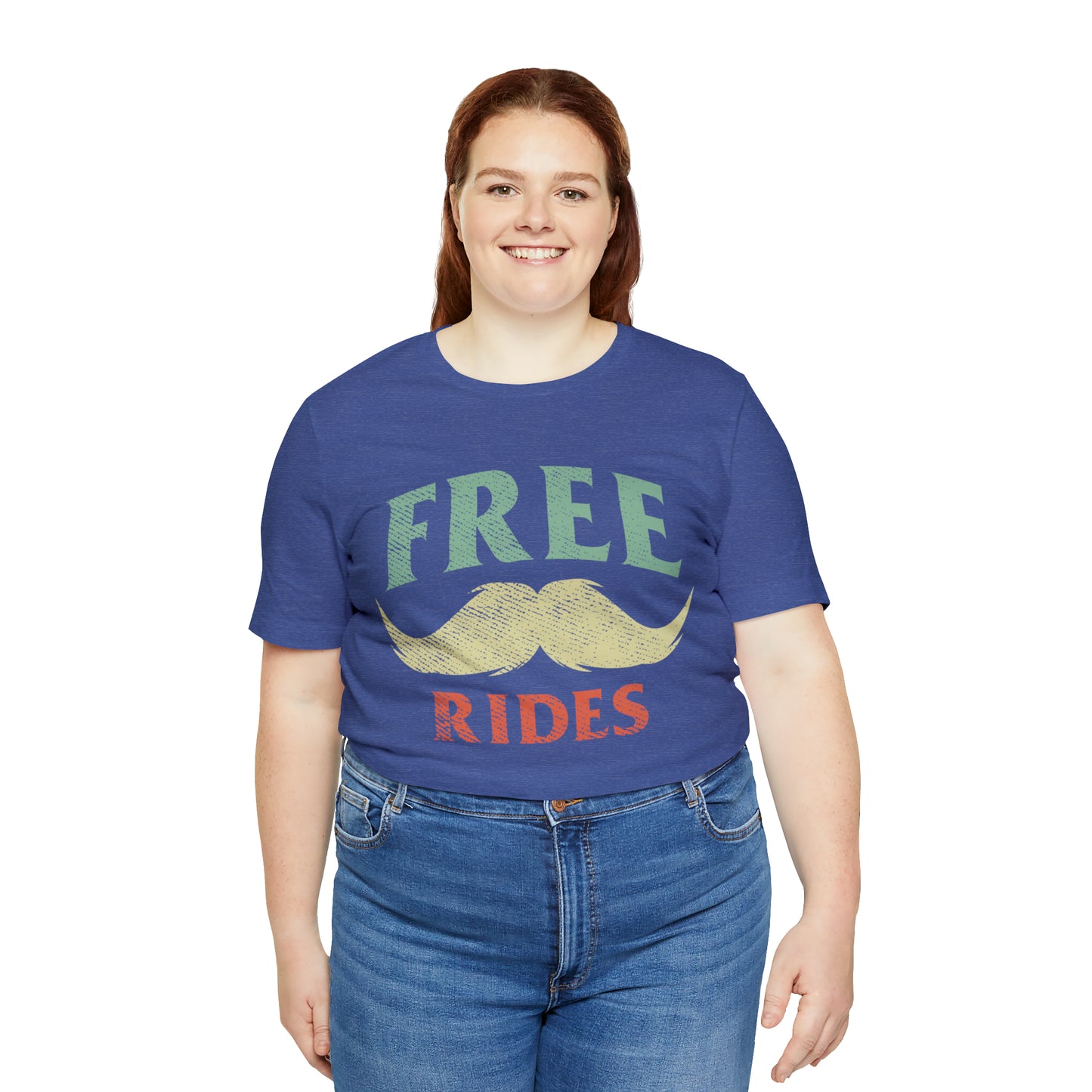 VT Free mustache rides Unisex Jersey Short Sleeve Tee