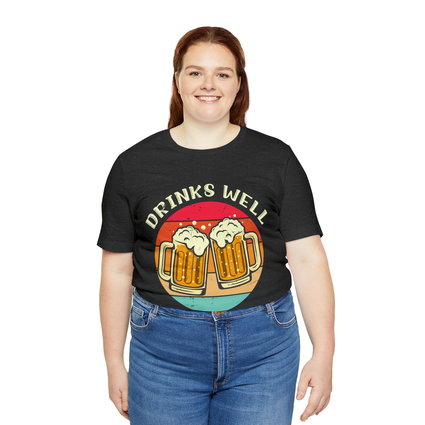 VT Drinks well not so much with others Unisex Jersey Short Sleeve Tee