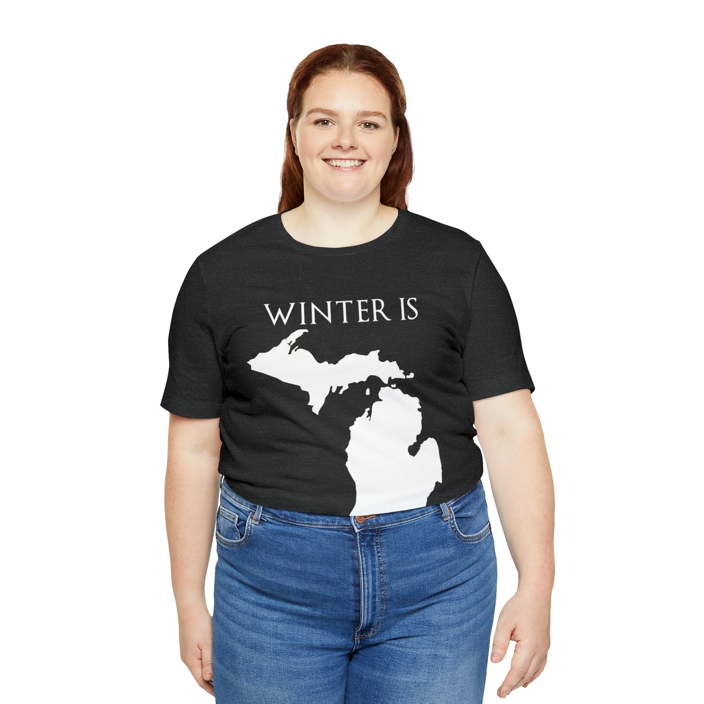 VT Michigan Winter is coming Unisex Jersey Short Sleeve Tee