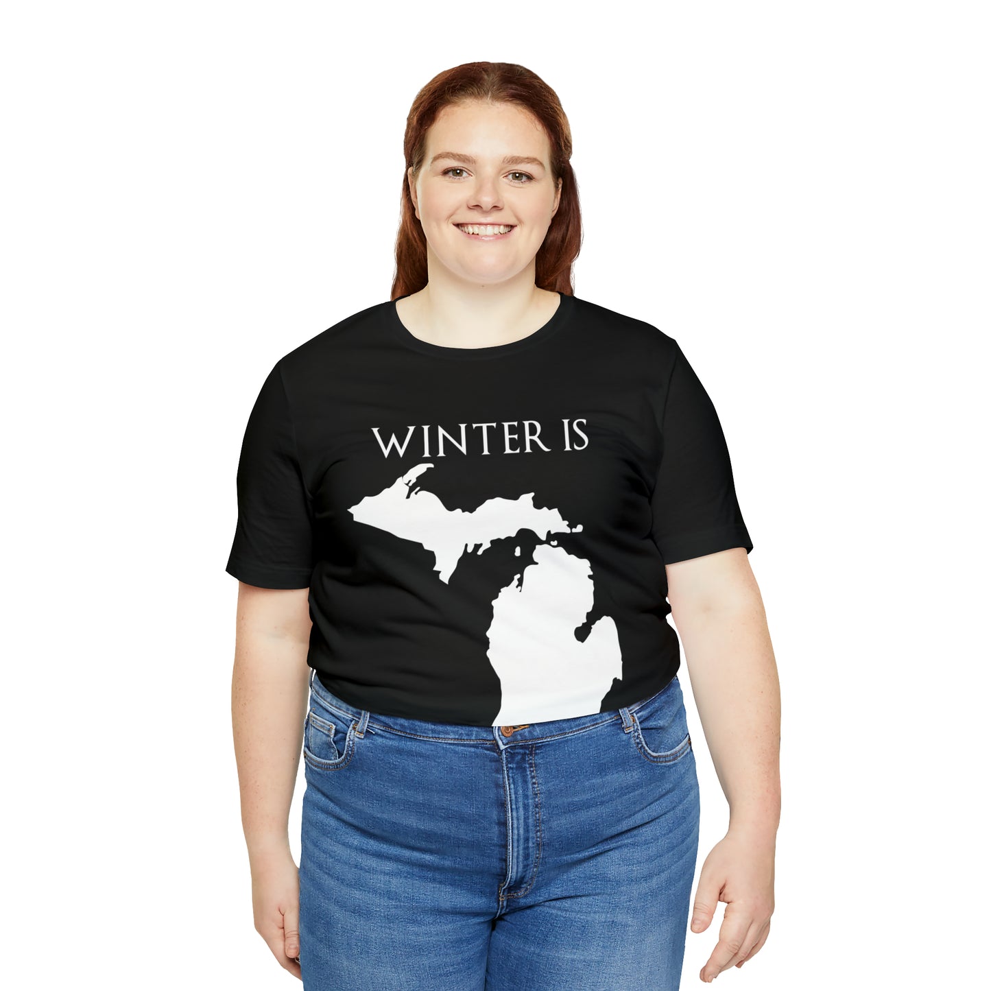 VT Michigan Winter is coming Unisex Jersey Short Sleeve Tee