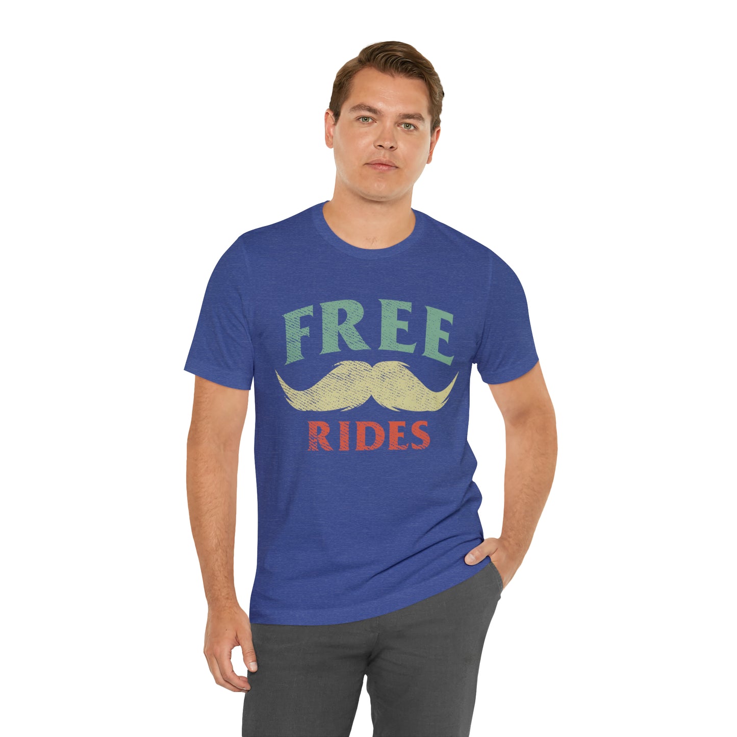 VT Free mustache rides Unisex Jersey Short Sleeve Tee