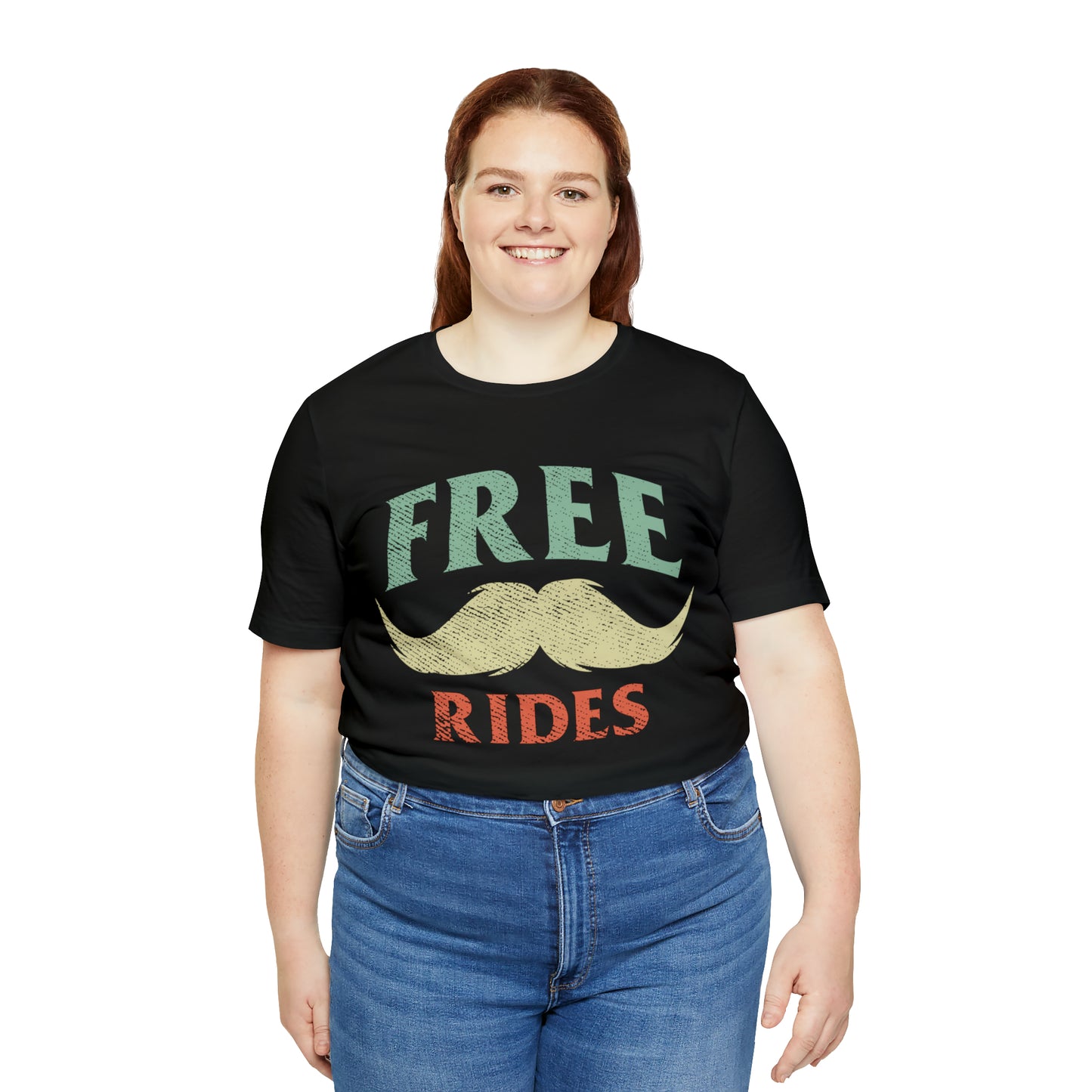 VT Free mustache rides Unisex Jersey Short Sleeve Tee