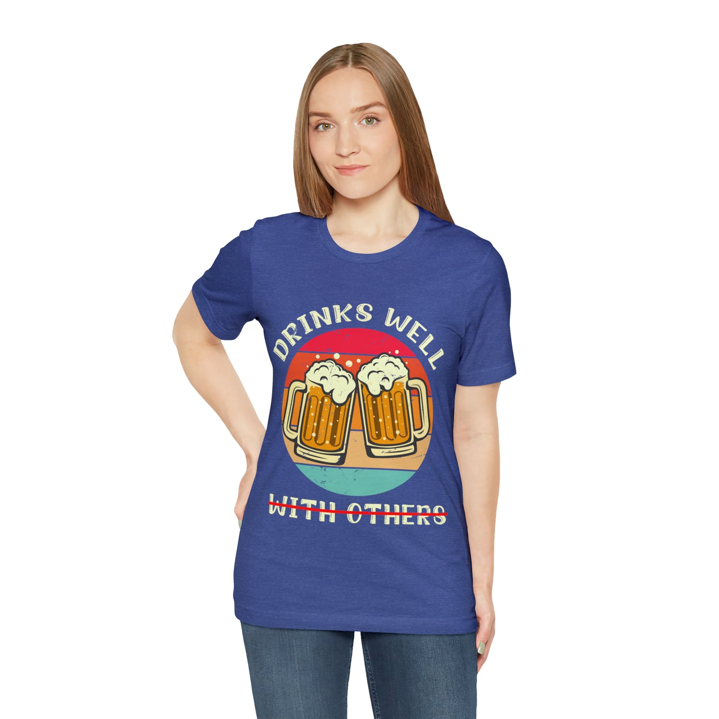 VT Drinks well not so much with others Unisex Jersey Short Sleeve Tee