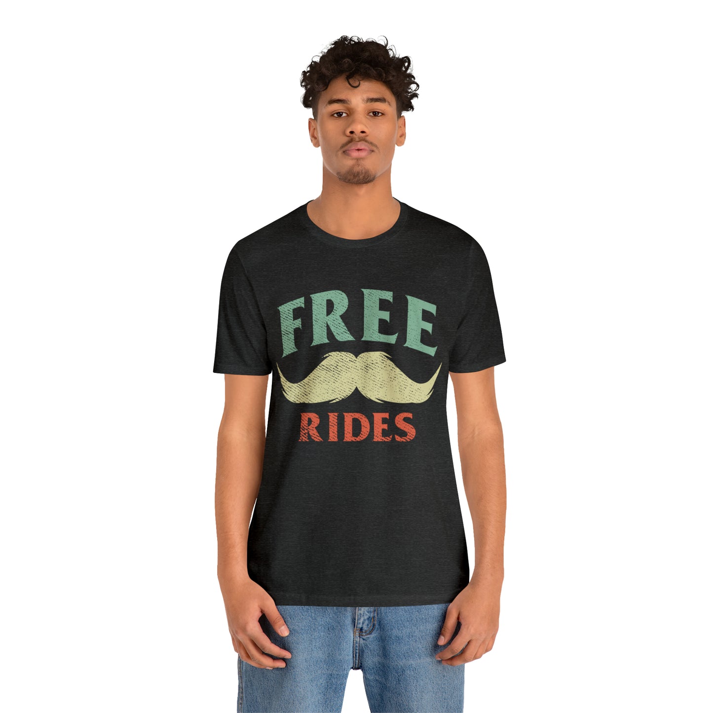 VT Free mustache rides Unisex Jersey Short Sleeve Tee