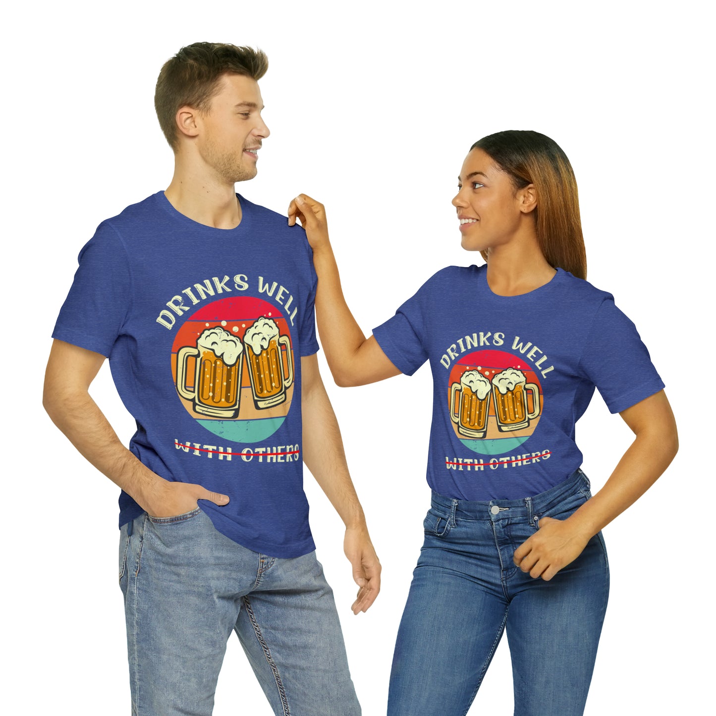 VT Drinks well not so much with others Unisex Jersey Short Sleeve Tee