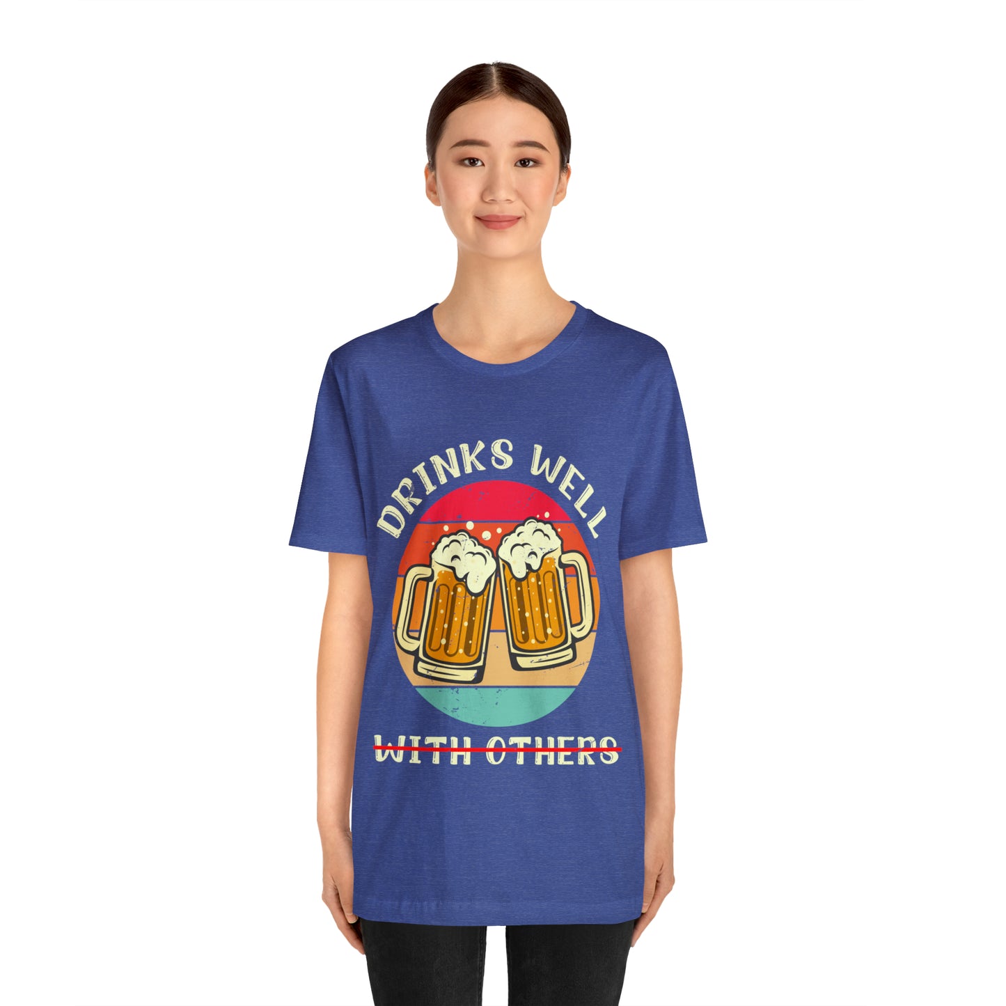 VT Drinks well not so much with others Unisex Jersey Short Sleeve Tee