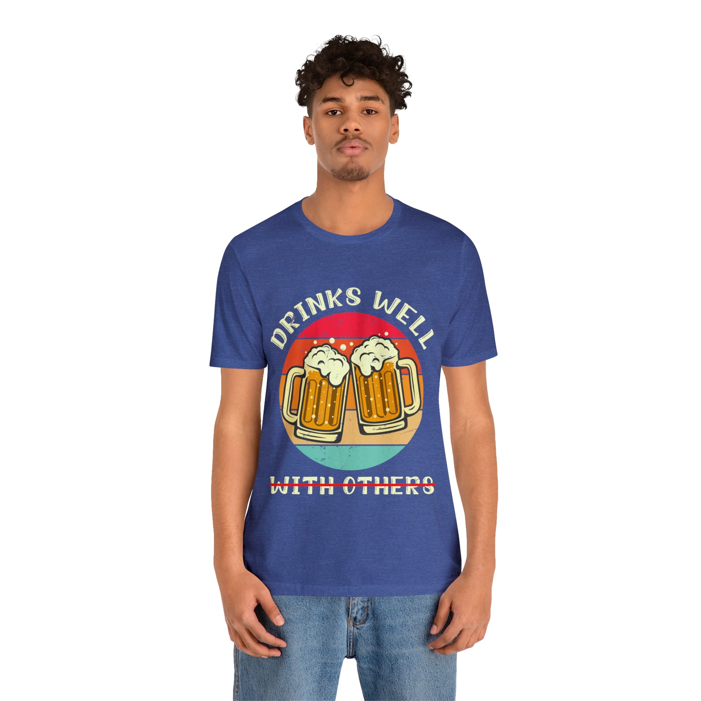 VT Drinks well not so much with others Unisex Jersey Short Sleeve Tee